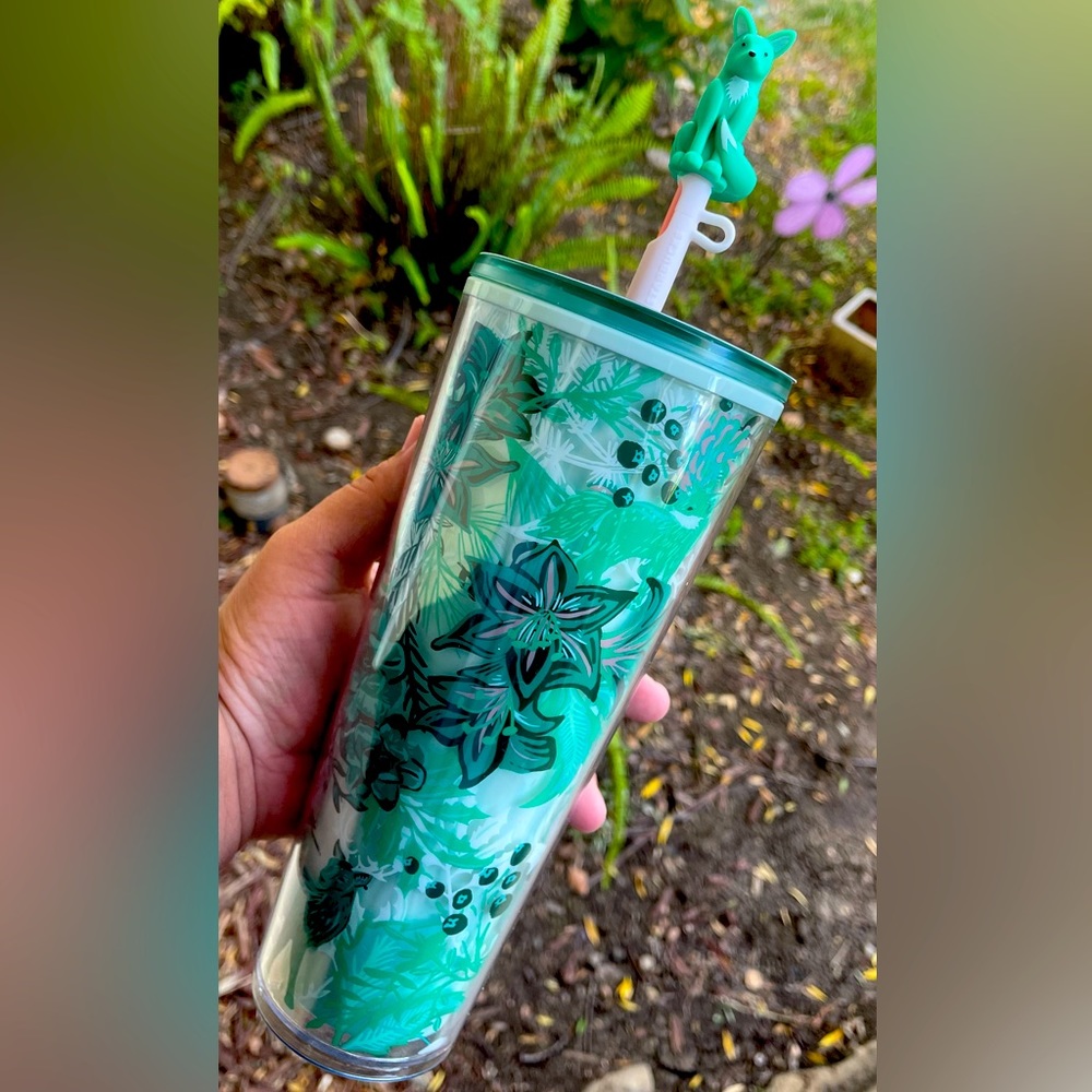 Starbucks Cup With Fox Topper